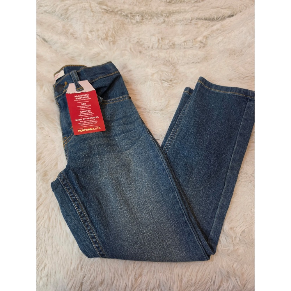 NWT Levi's Boys 511 Slim Fit Performance Jeans - Adjustable Waist - Size 7 Reg